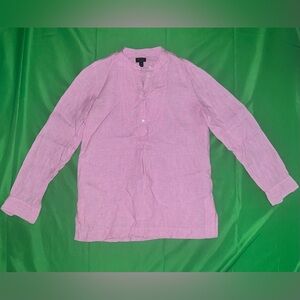 J.Crew x Baird McNutt Irish Linen Pink Blouse size 00